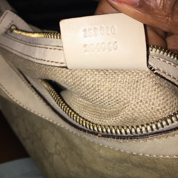 GUCCI SUEDE GG MONOGRAM MEDIUM BAG RARE CLUTCH BAG - Picture 8 of 12